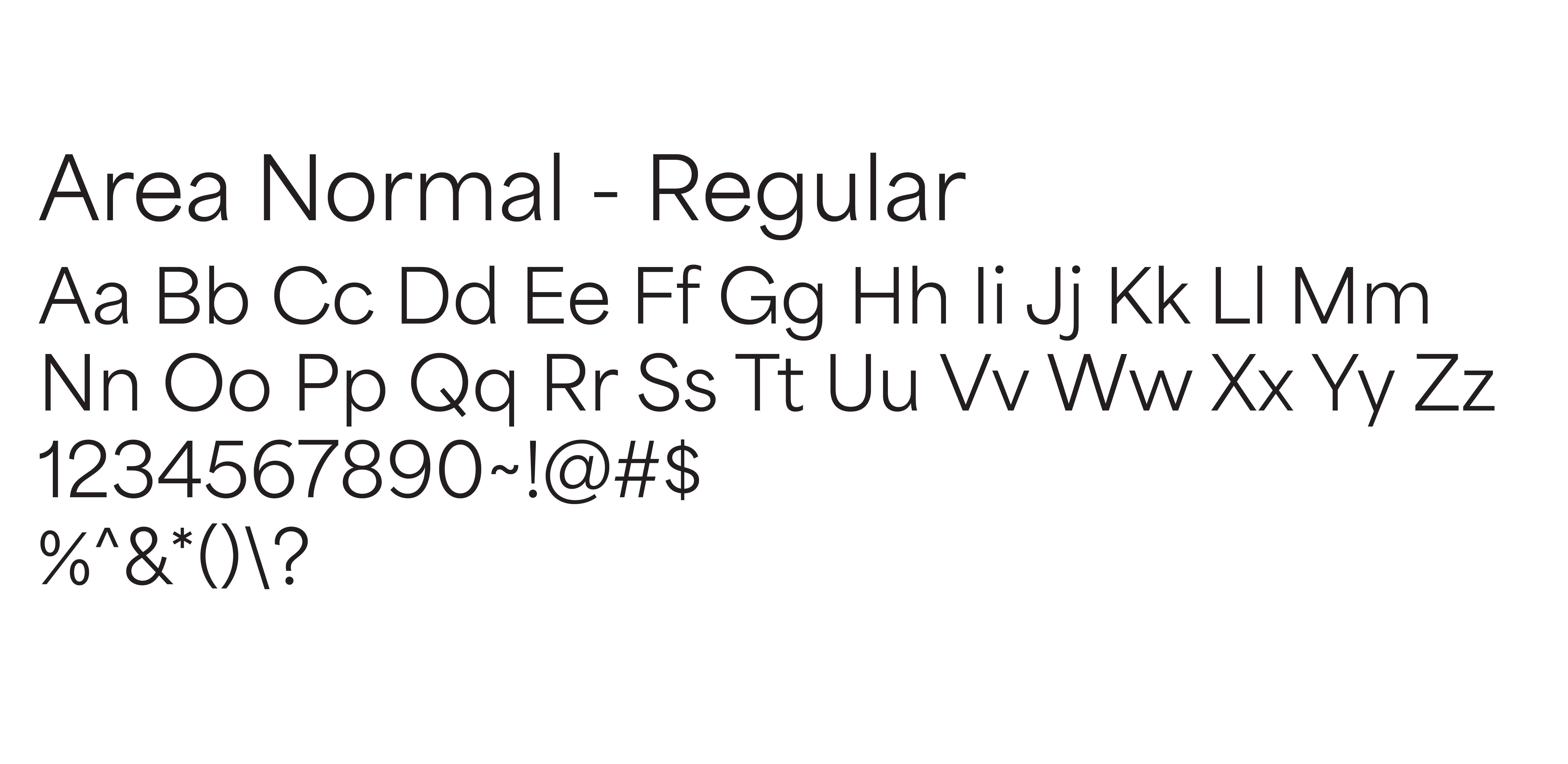 Type Study for The Definitive Guide to Kissing: Area Normal Regular