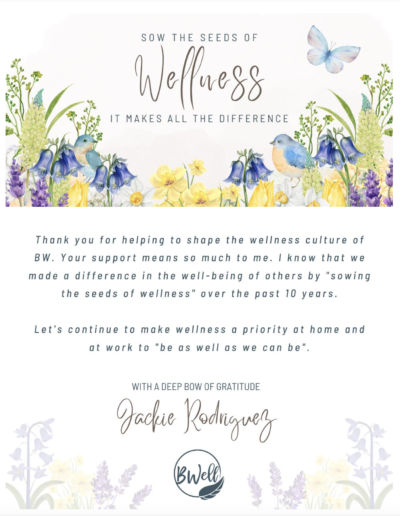 Sow the Seeds of Wellness Email